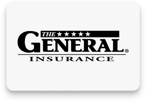 Logo of the general insurance featuring AI-enhanced black text and stars on a white background.